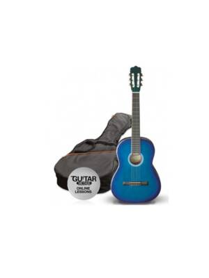 GUITARRA ASHTON CLASSICA BLUE BURST 3/4 COM SACO