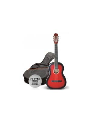 GUITARRA ASHTON CLASSICA RED BURST 3/4 COM SACO