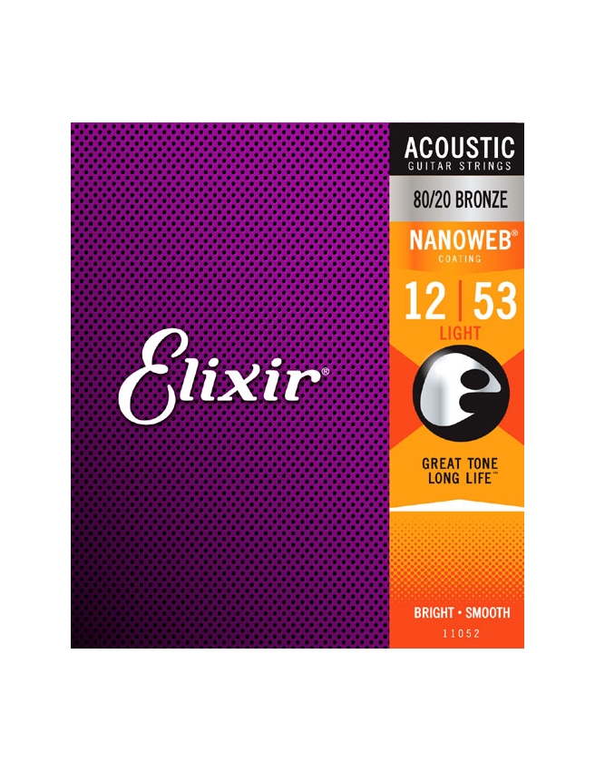 ENCORDOAMENTO ELIXIR P/GUIT.ACUSTIC.NANOWEB 12/53