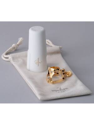 ABRAÇADEIRA+TAPA YANAGISAWA SAX ALTO YANY SIX BANHO OURO