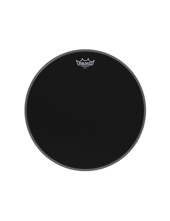 PELE BOMBO REMO AMBASSADOR EBONY RESSONANCIA 24"