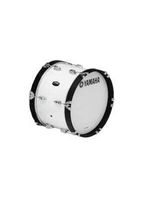 BOMBO YAMAHA MARCHA 24" X 10" BRANCO